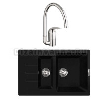 Комплект Мойка Lava D2.LAV + Смеситель Grohe Euroeco 32752000
