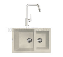 Комплект Мойка Lava D3.CRE crema + Смеситель Grohe Eurosmart 30567000