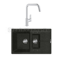 Комплект Мойка Lava D4.BAS basalt + Смеситель Grohe Eurosmart 30567000