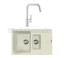 Комплект Мойка Lava D4.VNL vanilla + Смеситель Grohe Eurosmart 30567000