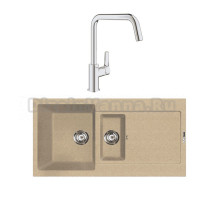 Комплект Мойка Lava D5.DUN dune + Смеситель Grohe Eurosmart 30567000
