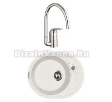 Комплект Мойка Lava E1.LAT latte + Смеситель Grohe Euroeco 32752000