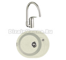 Комплект Мойка Lava E1.VNL vanilla + Смеситель Grohe Euroeco 32752000