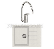 Комплект Мойка Lava L1.LAT latte + Смеситель Grohe Euroeco 32752000