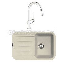 Комплект Мойка Lava L11.CRE crema + Смеситель Grohe Minta 3291800E хром