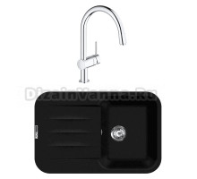 Комплект Мойка Lava L11.LAV + Смеситель Grohe Minta 3291800E хром