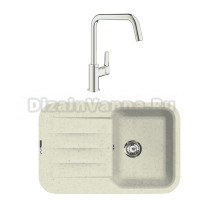 Комплект Мойка Lava L11.VNL vanilla + Смеситель Grohe Eurosmart 30567000