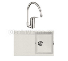 Комплект Мойка Lava L4.LAT latte + Смеситель Grohe Euroeco 32752000