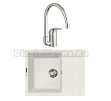 Комплект Мойка Lava L7.LAT latte + Смеситель Grohe Euroeco 32752000