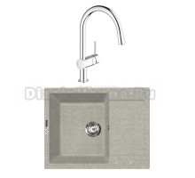 Комплект Мойка Lava L7.SCA scandic + Смеситель Grohe Minta 3291800E хром