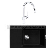Комплект Мойка Lava L8.LAV + Смеситель Grohe Minta 3291800E хром