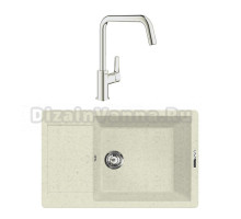 Комплект Мойка Lava L8.VNL vanilla + Смеситель Grohe Eurosmart 30567000