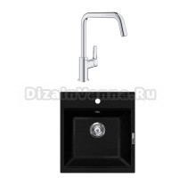 Комплект Мойка Lava Q1.LAV + Смеситель Grohe Eurosmart 30567000