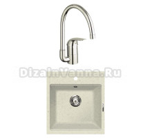Комплект Мойка Lava Q1.VNL vanilla + Смеситель Grohe Euroeco 32752000