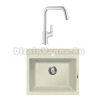 Комплект Мойка Lava Q2.VNL vanilla + Смеситель Grohe Eurosmart 30567000