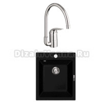 Комплект Мойка Lava Q3.LAV + Смеситель Grohe Euroeco 32752000