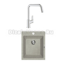 Комплект Мойка Lava Q3.SCA scandic + Смеситель Grohe Eurosmart 30567000