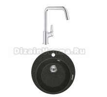Комплект Мойка Lava R1 basalt + Смеситель Grohe Eurosmart 30567000