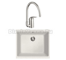 Комплект Мойка Lava U1 latte + Смеситель Grohe Euroeco 32752000