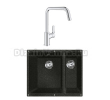 Комплект Мойка Lava U2 basalt + Смеситель Grohe Eurosmart 30567000