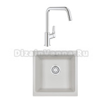 Комплект Мойка Granula 4451, арктик + Смеситель Grohe Eurosmart 30567000