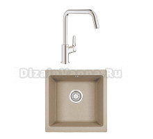 Комплект Мойка Granula 4451, песок + Смеситель Grohe Eurosmart 30567000