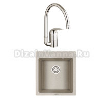 Комплект Мойка Granula 4651, пирит + Смеситель Grohe Euroeco 32752000