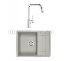 Комплект Мойка Granula 6501, базальт + Смеситель Grohe Eurosmart 30567000