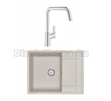 Комплект Мойка Granula 6501, пирит + Смеситель Grohe Eurosmart 30567000