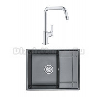Комплект Мойка Granula 6501, шварц + Смеситель Grohe Eurosmart 30567000