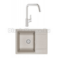 Комплект Мойка Granula 6503, пирит + Смеситель Grohe Eurosmart 30567000