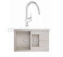 Комплект Мойка Granula 7802, пирит + Смеситель Grohe Minta 3291800E хром