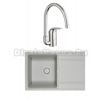 Комплект Мойка Granula 7804, базальт + Смеситель Grohe Euroeco 32752000