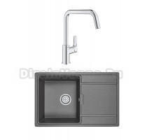 Комплект Мойка Granula 7804, графит + Смеситель Grohe Eurosmart 30567000