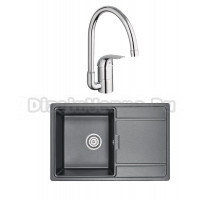 Комплект Мойка Granula 7804, шварц + Смеситель Grohe Euroeco 32752000