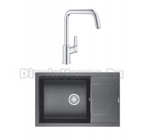Комплект Мойка Granula 7805, графит + Смеситель Grohe Eurosmart 30567000