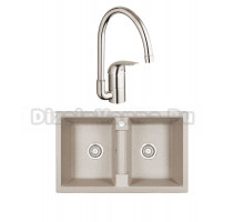 Комплект Мойка Granula 8101, пирит + Смеситель Grohe Euroeco 32752000