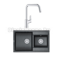 Комплект Мойка Granula 8201, шварц + Смеситель Grohe Eurosmart 30567000