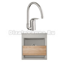 Комплект Мойка Granula Estetica 4701, базальт + Смеситель Grohe Euroeco 32752000