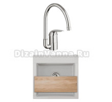 Комплект Мойка Granula Estetica 5201, арктик + Смеситель Grohe Euroeco 32752000