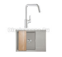 Комплект Мойка Granula Estetica 7003, базальт + Смеситель Grohe Eurosmart 30567000