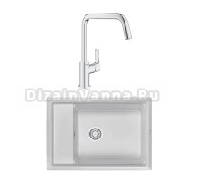 Комплект Мойка Granula Kitchen Space 7305, арктик + Смеситель Grohe Eurosmart 30567000