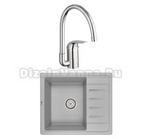 Комплект Мойка Granula Standart 5803, базальт + Смеситель Grohe Euroeco 32752000