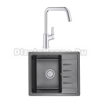 Комплект Мойка Granula Standart 5803, черный + Смеситель Grohe Eurosmart 30567000