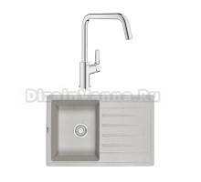 Комплект Мойка Granula Standart 7602, базальт + Смеситель Grohe Eurosmart 30567000