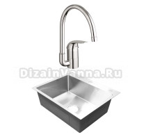 Комплект Мойка AZARIO Sabrina 00091297 + Смеситель Grohe Euroeco 32752000