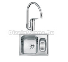 Комплект Мойка Reginox Admiral L 60 LUX KGOKG сталь + Смеситель Grohe Euroeco 32752000