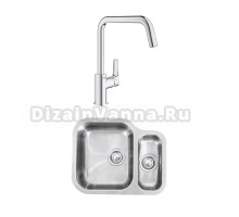 Комплект Мойка Reginox Alaska U left LUX OKG + Смеситель Grohe Eurosmart 30567000