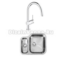 Комплект Мойка Reginox Alaska U Right LUX OKG + Смеситель Grohe Minta 3291800E хром