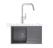 Комплект Мойка Reginox Amsterdam 10 3,5 grey silvery + Смеситель Grohe Eurosmart 30567000